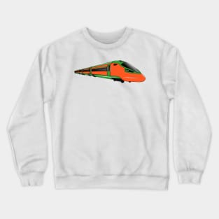 Bullet train cartoon illustration Crewneck Sweatshirt